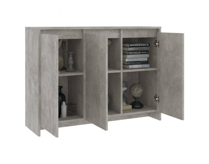 Sonata H Бюфет бетонно сив 102x33x75 см инженерно дърво