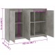 Sonata H Бюфет бетонно сив 102x33x75 см инженерно дърво