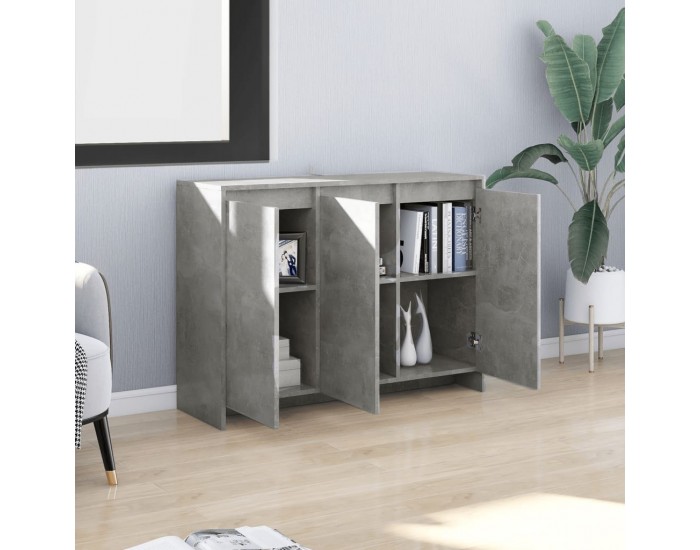 Sonata H Бюфет бетонно сив 102x33x75 см инженерно дърво