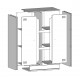 Sonata H Бюфет, черен, 67x39x107 см, стомана
