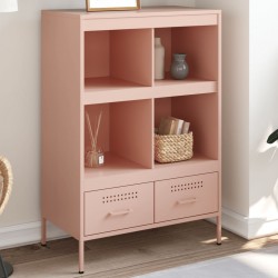 Sonata H Висок шкаф, розов, 68x39x101,5 см, стомана - Corpuri, vitrine, biblioteci modulare