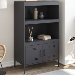 Sonata H Висок шкаф, антрацит, 68x39x113 см, стомана - Corpuri, vitrine, biblioteci modulare