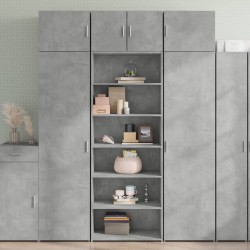 Sonata H Висок шкаф, бетонно сив, 70x41x185 см, инженерно дърво - Corpuri, vitrine, biblioteci modulare