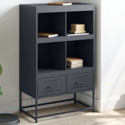 Sonata H Висок шкаф, антрацит, 68x39x111,5 см, стомана - Corpuri, vitrine, biblioteci modulare