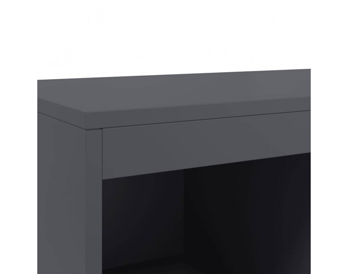 Sonata H Висок шкаф, антрацит, 68x39x111,5 см, стомана