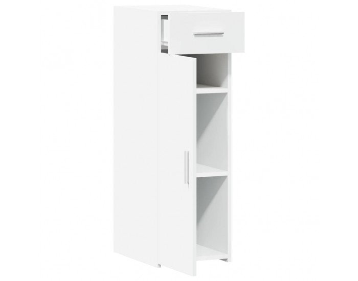 Sonata H Сайдборд, бял, 30x42,5x93 см, инженерно дърво