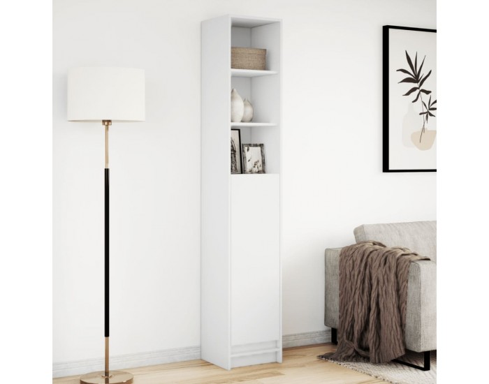 Sonata H Сайдборд с LED, бял, 36x32,5x200 см, инженерно дърво
