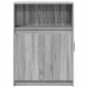 Sonata H Сайдборд с LED, сив сонома, 72x34x100 см, инженерно дърво