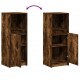Sonata H Сайдборд с LED, опушен дъб, 38x34x100 см, инженерно дърво