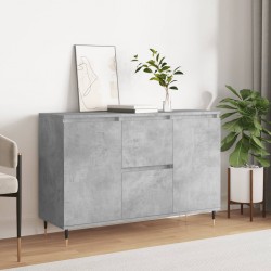 Sonata H Сайдборд, бетонно сив, 104x35x70 см, инженерно дърво - Corpuri, vitrine, biblioteci modulare