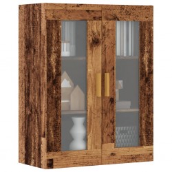 Sonata H Окачен стенен шкаф, старо дърво, 69,5x34x90 см - Corpuri, vitrine, biblioteci modulare