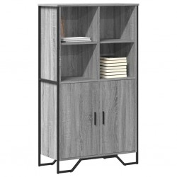 Sonata H Висок шкаф, сив сонома, 79,5x35,5x137,5 см, инженерно дърво - Corpuri, vitrine, biblioteci modulare
