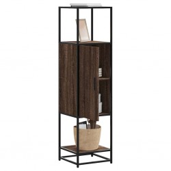 Sonata H Висока дъска Кафяв дъб 35,5x35x139 cm Обработено дърво и метал - Corpuri, vitrine, biblioteci modulare