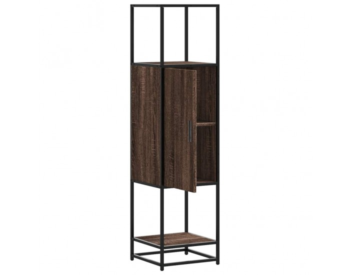 Sonata H Висока дъска Кафяв дъб 35,5x35x139 cm Обработено дърво и метал