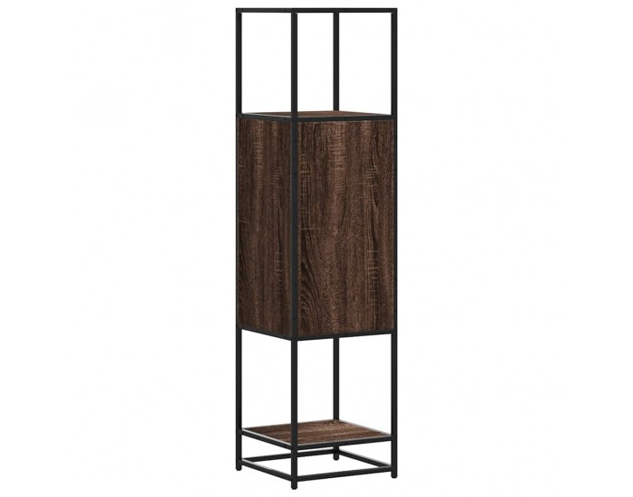 Sonata H Висока дъска Кафяв дъб 35,5x35x139 cm Обработено дърво и метал