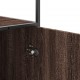 Sonata H Висока дъска Кафяв дъб 35,5x35x139 cm Обработено дърво и метал