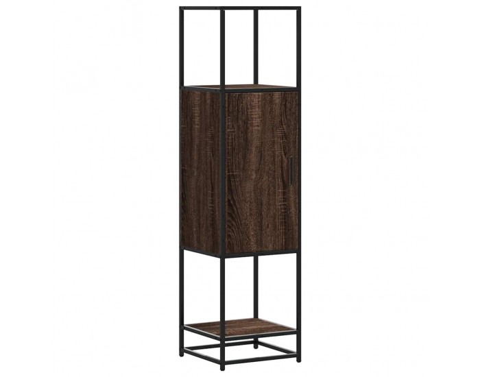 Sonata H Висока дъска Кафяв дъб 35,5x35x139 cm Обработено дърво и метал