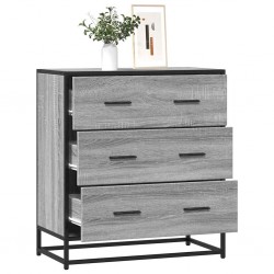Sonata H Шкаф Grey Sonoma 68x35x76 cm Изработена дървесина и метал - Corpuri, vitrine, biblioteci modulare
