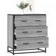 Sonata H Шкаф Grey Sonoma 68x35x76 cm Изработена дървесина и метал