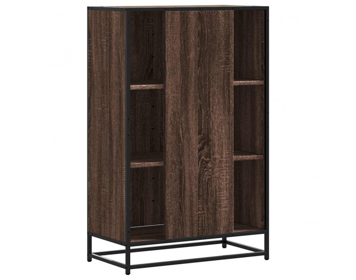 Sonata H Висока дъска Кафяв дъб 68x35x106,5 cm Обработено дърво и метал