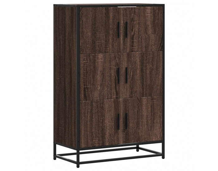 Sonata H Висока дъска Кафяв дъб 68x35x106,5 cm Обработено дърво и метал