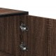 Sonata H Висока дъска Кафяв дъб 68x35x106,5 cm Обработено дърво и метал