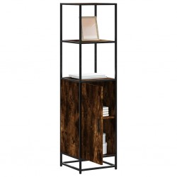 Sonata H Висока дъска опушен дъб 35,5x35x139 cm Обработено дърво и метал - Corpuri, vitrine, biblioteci modulare