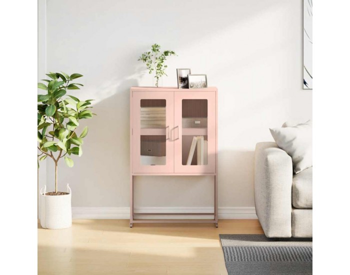Sonata H Висока дъска Pink 68x39x107 cm Стомана