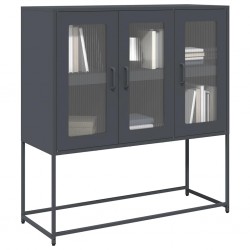 Sonata H Бюфет, антрацит, 100,5x39x107 см, студеновалцувана стомана - Living