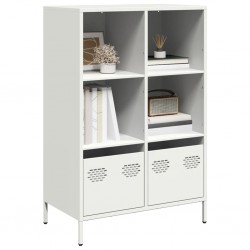 Sonata H Висок шкаф, бял, 68x39x103,5 см, стомана - Corpuri, vitrine, biblioteci modulare