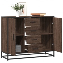 Sonata H Сайдборд, кафяв дъб, 92x35x76 см, инженерно дърво - Corpuri, vitrine, biblioteci modulare