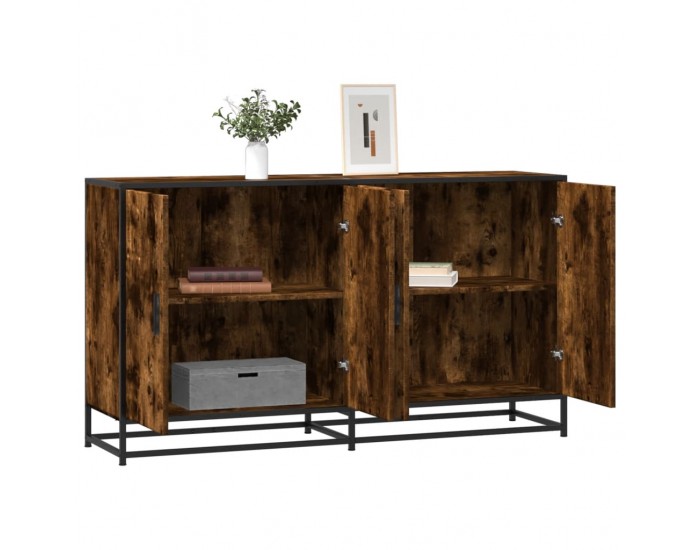 Sonata H Бюфет опушен дъб 134x35x76 см инженерно дърво