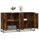 Sonata H Бюфет опушен дъб 134x35x76 см инженерно дърво