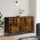 Sonata H Бюфет опушен дъб 134x35x76 см инженерно дърво