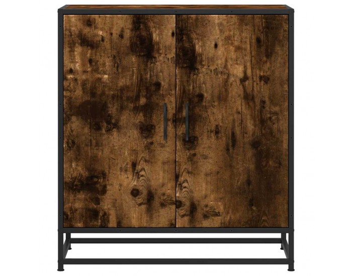 Sonata H Шкаф опушен дъб 68x35x76 cm Изработена дървесина и метал