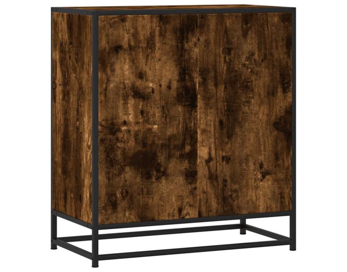 Sonata H Шкаф опушен дъб 68x35x76 cm Изработена дървесина и метал