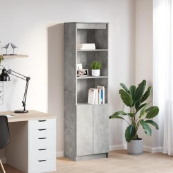 Sonata H Висок шкаф, Бетонно сиво, 50x35x180 cм инженерно дърво - Corpuri, vitrine, biblioteci modulare
