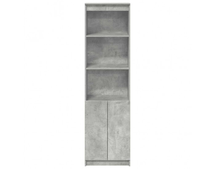 Sonata H Висок шкаф, Бетонно сиво, 50x35x180 cм инженерно дърво