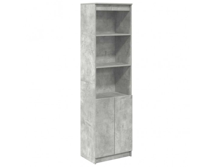 Sonata H Висок шкаф, Бетонно сиво, 50x35x180 cм инженерно дърво