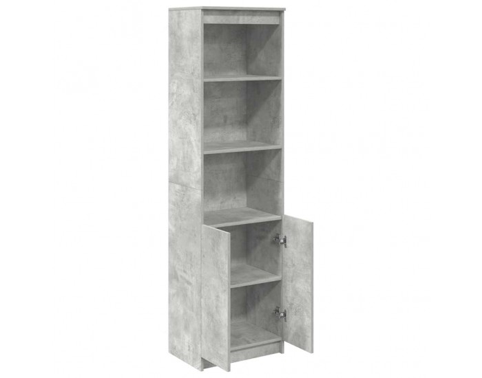 Sonata H Висок шкаф, Бетонно сиво, 50x35x180 cм инженерно дърво