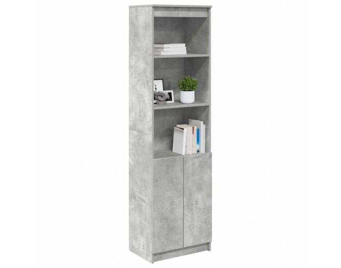 Sonata H Висок шкаф, Бетонно сиво, 50x35x180 cм инженерно дърво