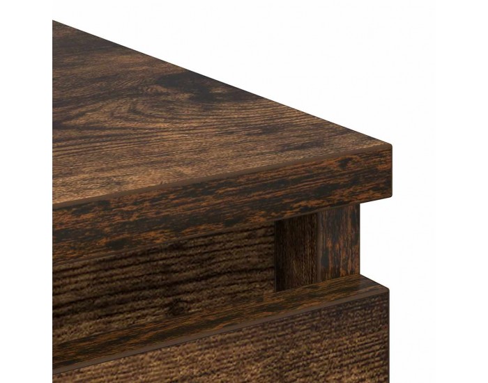 Sonata H Сайдборд, опушен дъб, 80x35x99 см, инженерно дърво