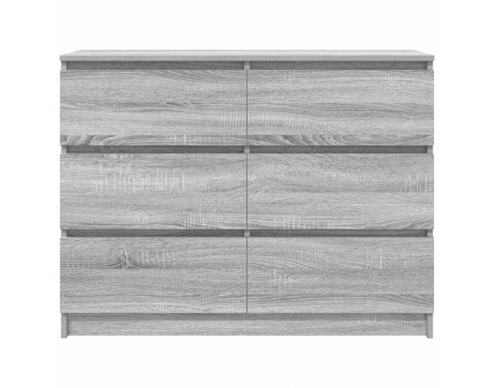 Sonata H Сайдборд, Сив сонома, 100x35x76 см, инженерно дърво