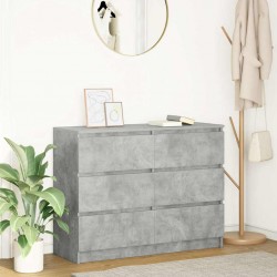 Sonata H Бюфет, бетонно сив, 100x35x76 см, инженерно дърво - Living