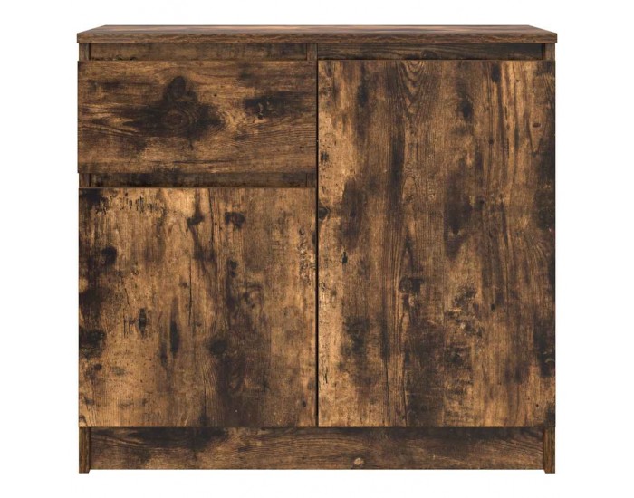 Sonata H Бюфет с чекмеджета, опушен дъб, 71x35x65 см, инженерно дърво
