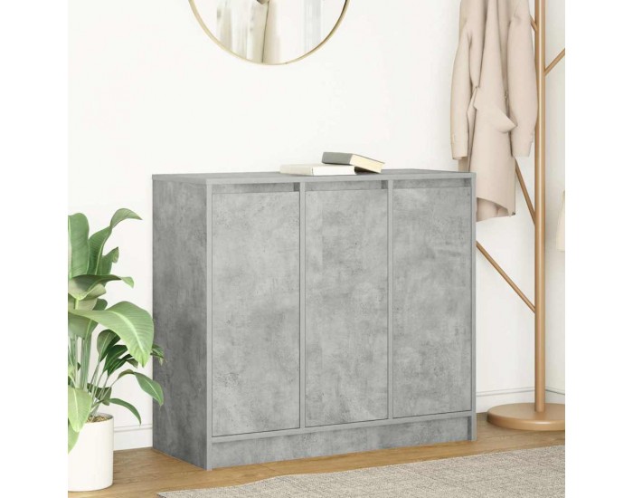 Sonata H Сайдборд, бетонно сив, 85x34x76 см, инженерно дърво