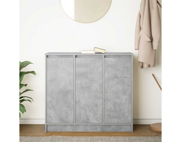 Sonata H Сайдборд, бетонно сив, 85x34x76 см, инженерно дърво