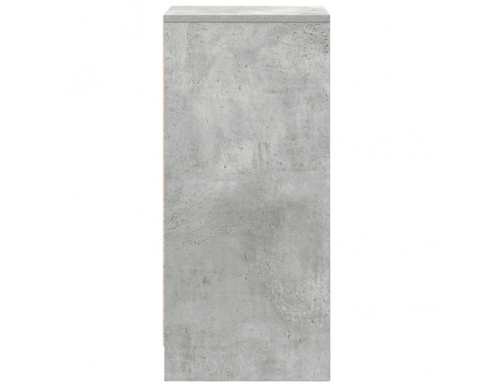 Sonata H Сайдборд, бетонно сив, 29,5x34x76 см, инженерно дърво