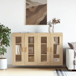 Sonata H Стенни шкафове, 2 бр, дъб сонома, инженерно дърво - Corpuri, vitrine, biblioteci modulare
