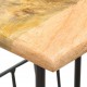 Sonata H Поставка за списания 40x30x50 см мангово дърво масив и стомана